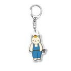 ＋Whimsyの農家ねこ Acrylic Key Chain