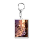 taka_1026の池に映った夕焼け空 Acrylic Key Chain