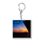 taka_1026の駅から見た夕焼け空 Acrylic Key Chain