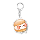 いわさきまゆこ｜食べ物イラストのマリトッツォガール Acrylic Key Chain