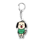ウサギのウー by NIKUQ WORKSのイヌのイー Acrylic Key Chain