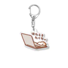 すやはむハウスの働きたくない Acrylic Key Chain