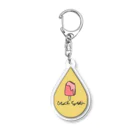 mami.wのアイス(イエロー) Acrylic Key Chain