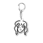 My airの三白眼ちゃん Acrylic Key Chain