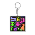 noobyのカラフルわいわい Acrylic Key Chain