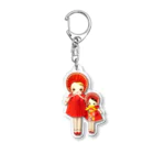 麻琴 (Makoto)の文化人形 紅&宙 アクリルキーホルダー Acrylic Key Chain