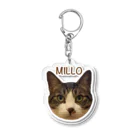 猫カフェ ぶぅたんグッズショップの絵文字ミロくん Acrylic Key Chain