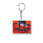 りたおのvivid orange Acrylic Key Chain