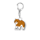 猫ねこママどんぐりのころちゃんのむちむちおしりとまん丸しっぽ Acrylic Key Chain