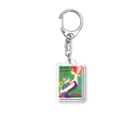 YS VINTAGE WORKSのドイツ国鉄 DB レディー２　日傘 Acrylic Key Chain