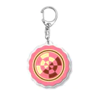 ハナドリカ SUZURI店の花の形の板チョコ(苺) Acrylic Key Chain