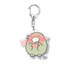 etoのうっとりインコ Acrylic Key Chain