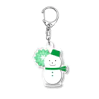 HonNeのゆきだるマン（緑） Acrylic Key Chain