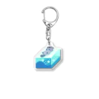 にく、ましましで。のドット絵ラッコ羊羹 Acrylic Key Chain