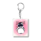 ヤママユ(ヤママユ・ペンギイナ)のおにケープちゃん(しかくいきらきら) Acrylic Key Chain