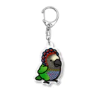 Cody the LovebirdのChubby Bird ヒオウギインコ Acrylic Key Chain