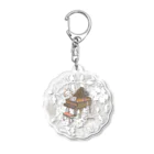 ＊momochy shop＊のピアノとうさぎ(ナチュラルレース) Acrylic Key Chain