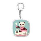 キッチュの中国茶パンダ Acrylic Key Chain