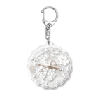 ＊momochy shop＊のフルートとうさぎ(ナチュラルレース) Acrylic Key Chain