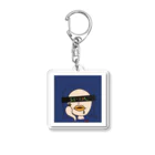 ｲｽﾞｵﾑのショッピングのくちびるさん（青） Acrylic Key Chain