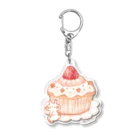 ＊momochy shop＊のカップケーキうさぎ Acrylic Key Chain