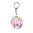 lovenyanshopのにゃんダルマ　桃　福 Acrylic Key Chain