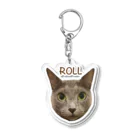 猫カフェ ぶぅたんグッズショップの絵文字ロルくん Acrylic Key Chain