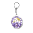 lovenyanshopのにゃんダルマ　紫　合格 Acrylic Key Chain