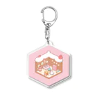 ドット絵　まゆ子のハッピーバレンタイン Acrylic Key Chain