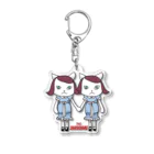 kerokerokingのシロちゃんズ Acrylic Key Chain