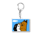 日々好日屋2号店の猫モアイ Acrylic Key Chain