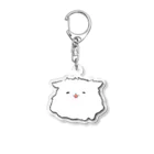 ちくわぶの溶けイッヌ（しろ） Acrylic Key Chain