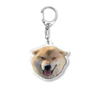 33/96の柴犬まる子(ヒコーキ耳フェイス) Acrylic Key Chain