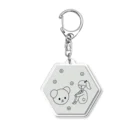 st_drop_laboratoryのst drop lab. 水分子 Acrylic Key Chain