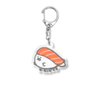 キュウちゃんのおみせやさんのキュウちゃんのおすし(サーモン) Acrylic Key Chain