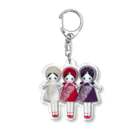麻琴 (Makoto)の文化人形 せつな アクリルキーホルダー Acrylic Key Chain