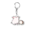 Hanamiのぶたとハリネズミ Acrylic Key Chain