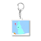 うさぎショップ！！の雪うさぎ Acrylic Key Chain