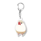 文鳥株式☆会社のクリーム文鳥さん Acrylic Key Chain