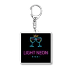 PixiySmileのPixiySmile LIGHT NEON KISS! アクリルキーホルダー