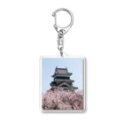 Eishiの松本城と梅 Acrylic Key Chain