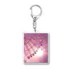 taka_1026の夕焼け水たまりリフレクション Acrylic Key Chain