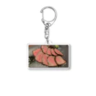 tatatakahashiの吉祥寺で食べた肉 Acrylic Key Chain