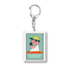 100 daysのBe positive  Acrylic Key Chain