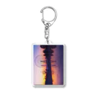 taka_1026の夕焼け空リフレクション Acrylic Key Chain