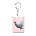 ぽぽこ🐰SHOPのくしくしバニラたん. ハートver Acrylic Key Chain