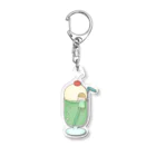 ひぽぽのこ。のクリームソーダちゃん Acrylic Key Chain