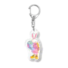 atori M shopのうさぎ君の日常・登校中 Acrylic Key Chain