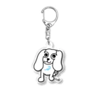 パンキーくんのパンキーくん　モノライン　ブルーP Acrylic Key Chain