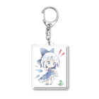 セキエンのおみせの【東方】チルノ&カエル Acrylic Key Chain